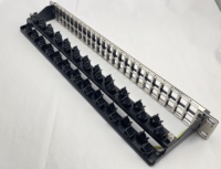 LIYUAN 19 inci 1U FTP Panel Patch tidak dimuat 48 Port Model Panel jaringan kosong/kosong LY-BPP37-1S48P