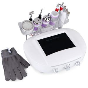 12 in 1 Multifunctional 3Mhz Ultrasonic Scrubber Dermabrasion Peeling Positive Negative Ion Micro Current Magic Gloves <b>Machine</b> - Product Image 3