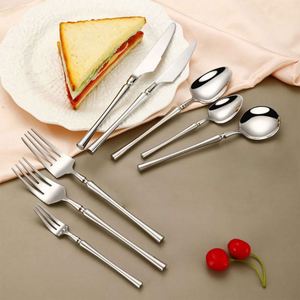 Heavy Weight 304 Stainless Steel Silver Cutlery Set Silverware Flatware Spoon Fork Knife for Wedding Hotel Party Home - Product Image 3