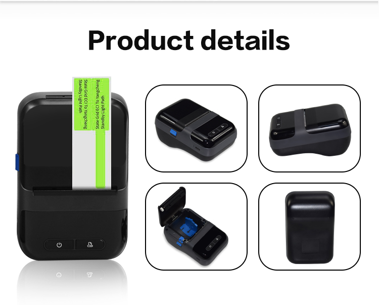 BT Pocket Mobile Portable Thermal Photo Printer ZJ-5815