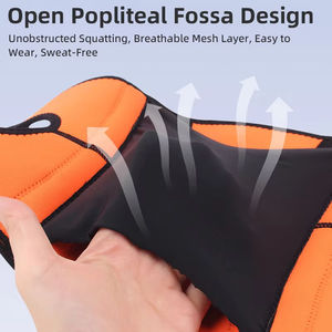 Genouillère de compression personnalisée, confortable, respirante, avec rembourrage en spandex et stabilisateurs latéraux pour la tendinite, l'arthrite, unisexe - Product Image 3
