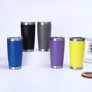 Cross-border 20oz Powder-Coated 304 Stainless Steel Vacuum Insulated 6 Hours Car Mug Portable Beer <b>Flask</b> <b>Bottle</b> Gift Cup - Product Image 2