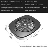 Collecteur de poussière à ongles à forte aspiration OEM/ODM avec logo personnalisé, approvisionnement direct d'usine pour les vendeurs de commerce électronique