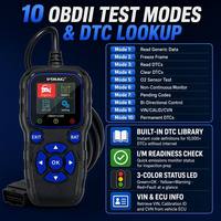 Lector de Códigos OBD2 UDIAG CR720, Escáner de Diagnóstico para Auto, Probador de Batería, Pantalla de 1.77 Pulgadas, 10 Modos, Consulta de DTC para Vehículos de 12V