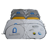 Pare-soleil de voiture résistant aux hautes températures, logo personnalisé, protection UV, pare-soleil automobile pour les Émirats arabes unis et l'Arabie Saoudite, cadeaux promotionnels