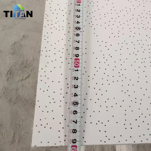 Dalles de plafond acoustiques 60x60, panneaux de plafond suspendus en fibre minérale 2x4 pieds, panneau de plafond noir - Product Image 6