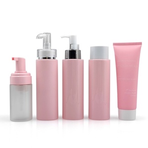 Flacon pulvérisateur de luxe personnalisé en PET rose, vide, pour emballage cosmétique (visage, corps, lotion, sérum, soins capillaires, shampoing) - Product Image 3