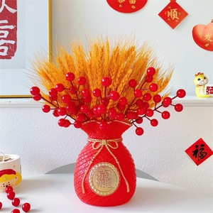 Bouquet de fleurs séchées d'orge Qingyu Chronicle pour la décoration de la maison, les mariages et les accessoires du Nouvel An - Product Image 5