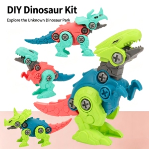 Juguetes de Huevos de Pascua, Huevos de Dinosaurio, Rompecabezas DIY para Niños, Juguete de Desmontaje y Montaje, Caja Sorpresa de Huevos Sorpresa, Temática de Animales de Plástico - Product Image 1