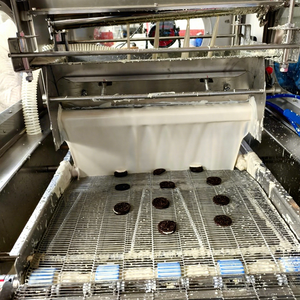 Machine de <span class=keywords><strong>fusion</strong></span> et de recouvrement automatique de chocolat haute précision pour la production en atelier de biscuits, amandes, noix de cajou et snacks - Product Image 1