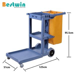 Chariot de nettoyage ménager en plastique pour chambre d'hôtel Chariot de conciergerie - Product Image 5