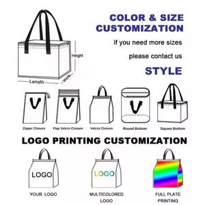 Sac isotherme pour livraison de nourriture, très vendu, personnalisé, imperméable, en coton perlé non tissé, sac isotherme pour crème glacée - Product Image 2