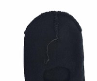 Cagoule de ski unisexe noire en tricot de haute qualité, personnalisable, à un trou, couvre-visage intégral, chaude pour l'hiver, vente en gros