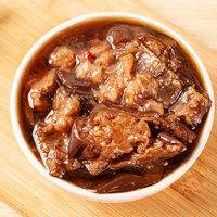 Vente en gros de nourriture instantanée cuisine chinoise boîte à saveur d'aliments congelés délicieux aubergine braisée en conserve