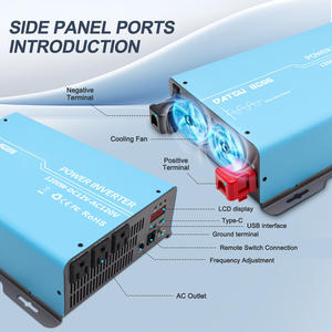 Herramienta Solar para Exteriores Inversor de Onda Sinusoidal Pura 12V 24V a 110V 220V 1000W 2000W 3000W Convertidor Monofásico para Sistema de Respaldo de Energía - Product Image 2