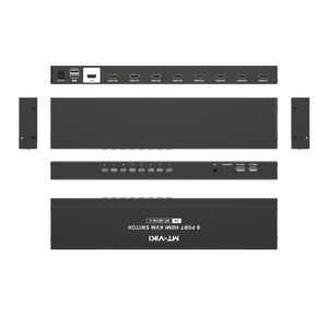 Commutateur <span class=keywords><strong>KVM</strong></span> USB 8 ports haute résolution 4K, contrôle de 8 ordinateurs avec un seul clavier et une souris, compatibilité multi-systèmes - Product Image 3