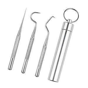 Wholesale Stainless Steel Toothpick Set <b>Tooth</b> Flossing Reusable Toothpicks Portable Floss <b>Teeth</b> Cleaner Oral <b>Cleaning</b> <b>Tools</b> 2024 - Product Image 4