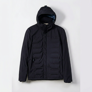 Chaqueta Acolchada de Invierno para Hombre, Gruesa y Cálida, de Alta Calidad, Estilo Casual, con Cuello Alto y Bordado, Venta al Por Mayor - Product Image 1