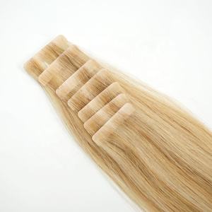 Extensiones de Cabello Brasileño al por Mayor, Doble Trama, Remy, con Cinta Adhesiva, 100% Virgen, Sedoso, Liso, Ondulado, Color Personalizado - Product Image 5