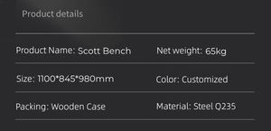 Máquina de Curl para bíceps, tamaño de prensa, equipos de gimnasio, Banco de abdominales - Product Image 3