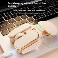 Souris sans fil pour ordinateur portable, souris rechargeable portable pour le bureau et la maison, souris sans fil Bluetooth mécanique étanche