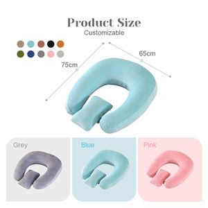 Oreiller de maternité portable personnalisé OEM pour lit de grossesse canapé avec support de bras souple pour l'allaitement jeu lecture tricot - Product Image 2