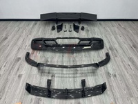 Pour Corvette C8 : Kit carrosserie en fibre de carbone style ZR1 (comprend un capot, une lèvre avant, un diffuseur arrière et un aileron arrière).