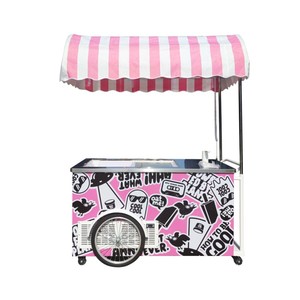 Carrito de helados con logotipo personalizado / Carrito de helados móvil para venta - Product Image 3