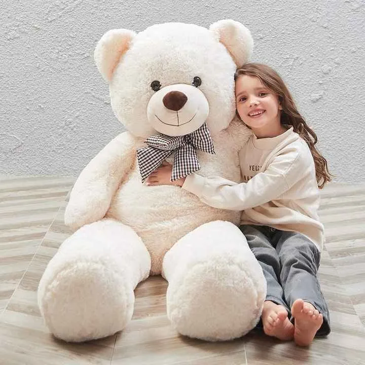 Toptan peluş oyuncak oyuncak ayı hayvan 120m boyutu dolması peluş oyuncak kızı için en iyi hediye