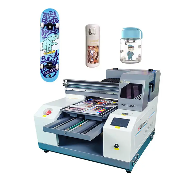 A3 Size UV Label Printer Sticker Machine UV Printer Inkjet Cloth Dress Printer Roll to Roll A3 UV Label Printing Machine
