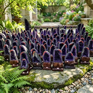 Großhandel Shama Marke Hochwertiger Natürlicher Distrito Federal Amethyst Cluster Geode Kathedrale Nahtloser Freiform-Rohstein Liebe - Product Image 2