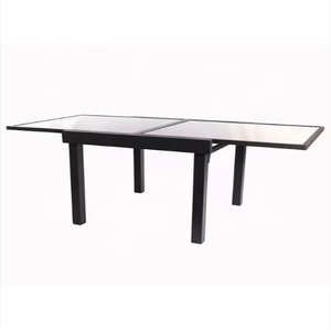<span class=keywords><strong>Mesa</strong></span> de comedor extensible moderna de aluminio para exteriores, muebles de Metal duraderos para Patio, jardín, hoteles - Product Image 3