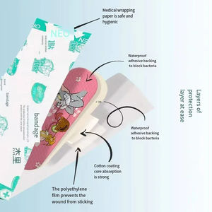 <span class=keywords><strong>Personnage</strong></span> de dessin animé mignon avec logo personnalisé pansement pour enfant pansement respirant avec sac pratique - Product Image 2