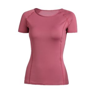 T-<span class=keywords><strong>shirt</strong></span> de <span class=keywords><strong>sport</strong></span> personnalisé T-<span class=keywords><strong>shirt</strong></span> léger pour femmes Yoga Sports Fitness Respirant Stretch à séchage rapide pour femmes - Product Image 4