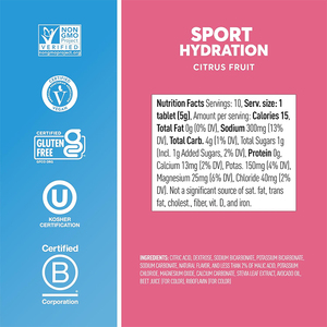 Citrus Flavor Electrolyte Hydration <strong>Effervescent</strong> <strong>Tablets</strong> Rapid Hydration Post Exercise Portable Soluble Supplement - Product Image 3