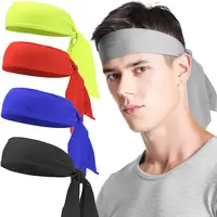 Bán Buôn Tùy Chỉnh Tennis Workout Chạy Tập Thể Dục Sweatband Đàn Hồi Thể Thao Tie Trở Lại Headband Cho Nam Giới Phụ Nữ