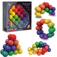 Balle magnétique de décompression 3D, cube magique, jouet éducatif créatif, nouveauté anti-stress, jeu de société coloré