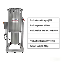 Commerciële multifunctionele wandbrekende machine van roestvrij staal, industriële fruit- en groentepulpmachine
