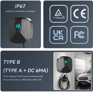 Chargeur de voiture électrique Shineyou personnalisable <span class=keywords><strong>Wallbox</strong></span> 3,5 kW/7 kW/9,6 kW/11 kW/22 kW avec câble long 5 m 7 m 10 m en option pour une recharge de véhicule électrique flexible - Product Image 4