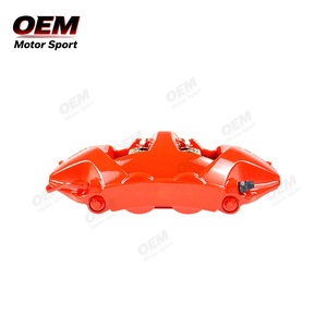 Mise à niveau complète du système de freinage rouge : étriers monobloc en fonte 10+4 pistons pour les modèles Porsche Performance - Product Image 5