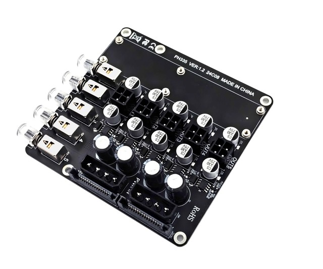 5 Channel Computer Host ATX Power Supply 12V 5V Hard Disk Drive SATA Large 4-pin Power Control Switch Switcher