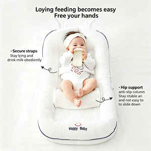 Culla 3 in 1 Anti-Rigurgito per Neonati, con Pendenza Regolabile, Cuscino Traspirante in Rete, Portatile, per Bambini da 0 a 2 Anni - Product Image 3