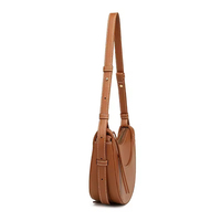 Sacs à Main de Luxe en Cuir Véritable pour Femmes, Sacs en Forme de Selle Demi-Lune ou Croissant, Sacs Portés Épaule ou Bandoulière avec Logo