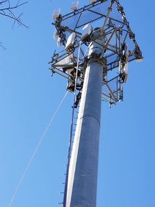 100 ft khí nén thép monopole tháp 25M 30 Meter Antenna Viễn Thông cực Kính thiên văn mast cho thông tin liên lạc ăng ten - Product Image 6