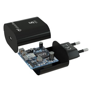 Chargeur USB Type-C SUPER FAST CHARGER 25W Power Delivery Noir ACHSMUSBCPD25WK - Product Image 3
