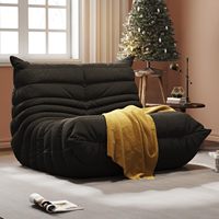 Canapé simple paresseux en forme de chenille en mousse compressée Canapé de chaise en forme de poufs de Chine pour adultes coloré pour cinéma