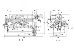 Culasse de moteur marin compact Jichai Shengdong Chidong 625 kW 4 temps L6190ZLC-2, 50Hz, démarrage automatique, démarrage à distance - Product Image 4