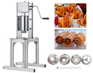 Machine à fabriquer des produits céréaliers 5L/7L, multifonction, pour le remplissage et la friteuse de <span class=keywords><strong>churros</strong></span>, 60 pièces/min, portable, pour bâtonnets de pâte frite style latin - Product Image 4