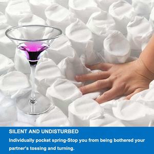 Matelas de qualité hôtelière 5 étoiles, matelas compressés et sommiers roulables avec tissu belge Bekaert pour chambre d'hôtel - Product Image 2