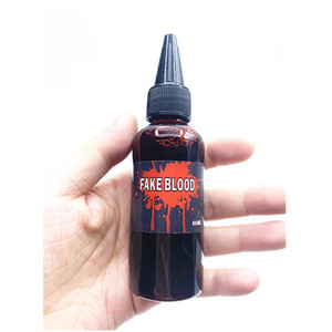 Faux sang d'Halloween 60 ml en gel, réaliste, lavable, pour effets spéciaux (SFX), maquillage corporel, effet coagulé, épais, sûr pour les enfants - Product Image 6